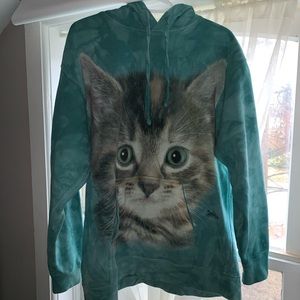 Tie Dye Cat Hoodie